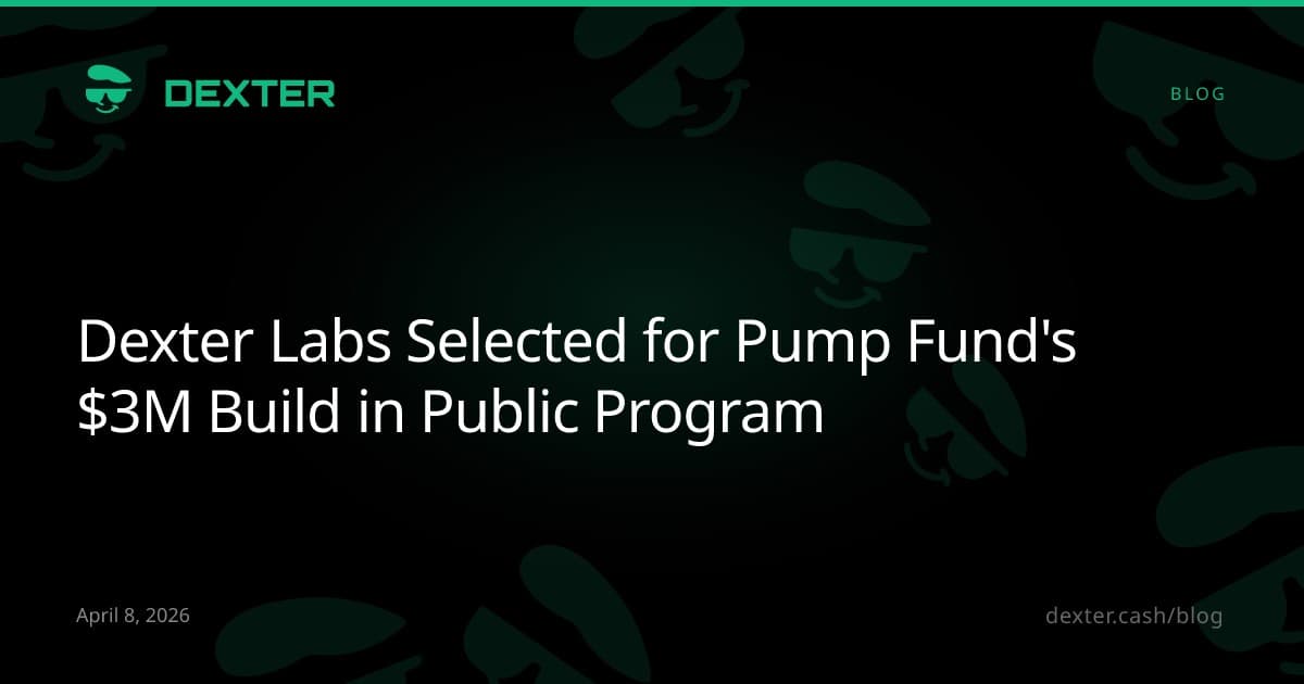 Dexter Labs Selected for Pump Fund's $3M Build in Public Program